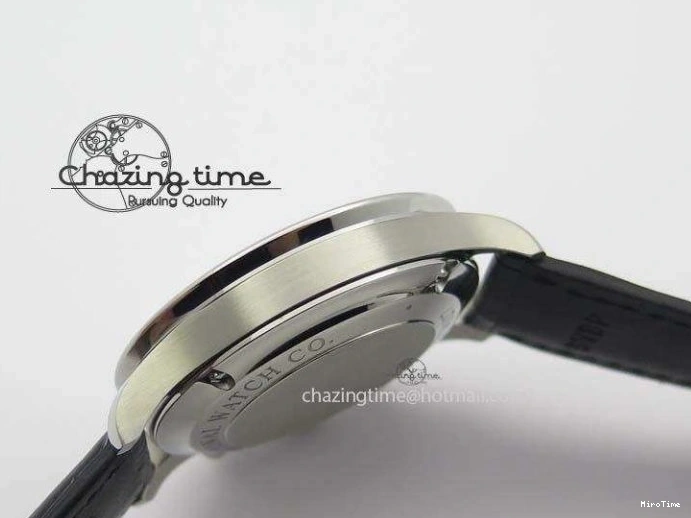 MIROTIME 0517 Reliable Portuguese IW371447 ZF 1:1 Best Edition SS Black Dial On Black Leather Strap A79350 V 7274
